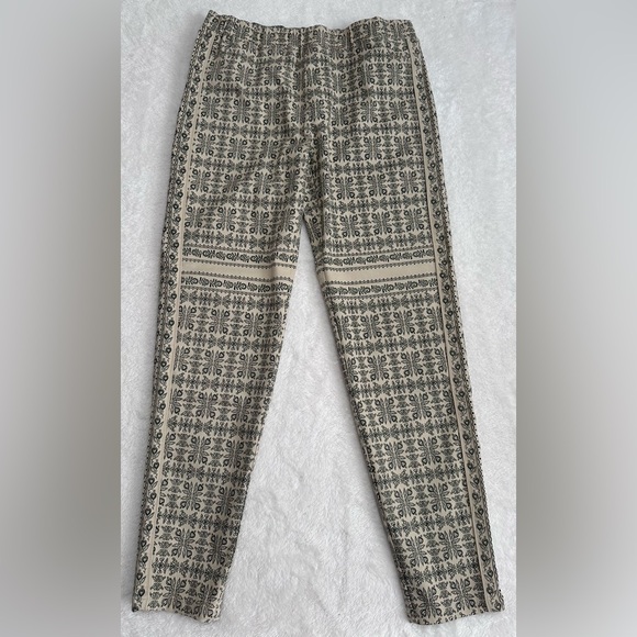 Umgee Bohemian Green Khaki Printed Casual Lounge Pants Size Large NWT - Picture 2 of 7